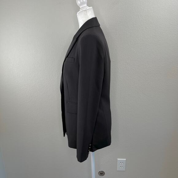 Elie Tahari Black Single Breasted One Button Peak Lapel Blazer Jacket NWT Size 4 - Picture 8 of 14